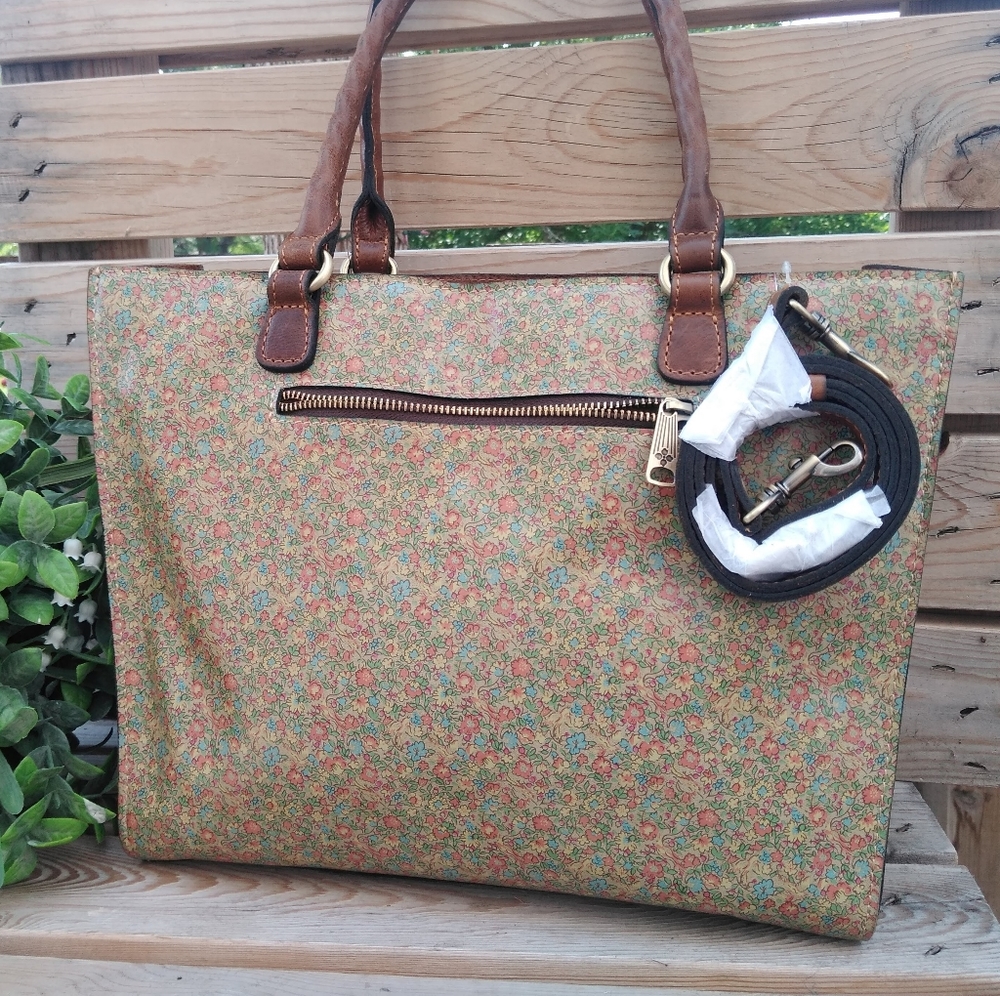 COPY - PATRICIA NASH 'ZANCONA' CORAL BOUQUET BAG NWT